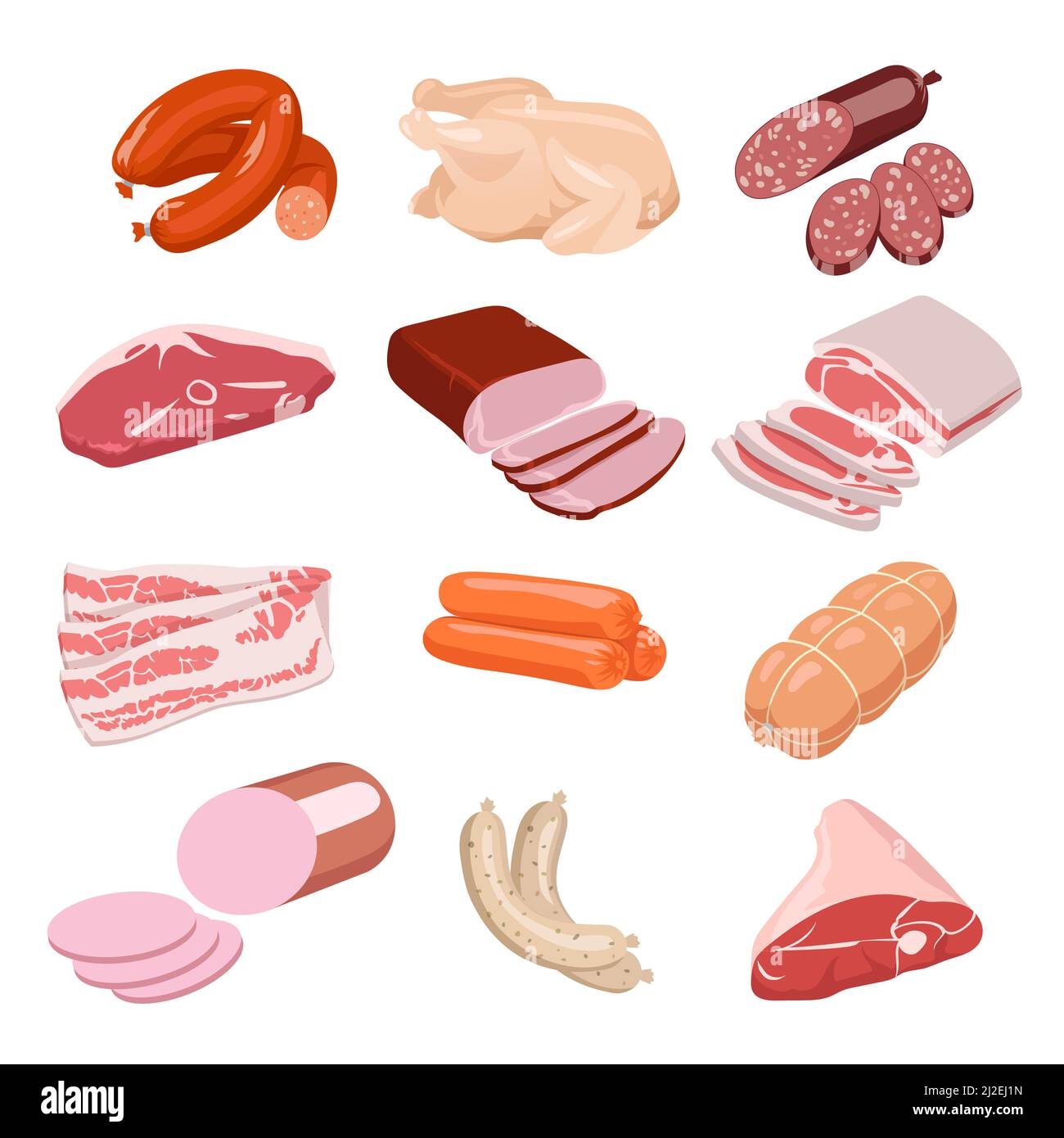 Pork leg Stock Vector Images - Page 3 - Alamy