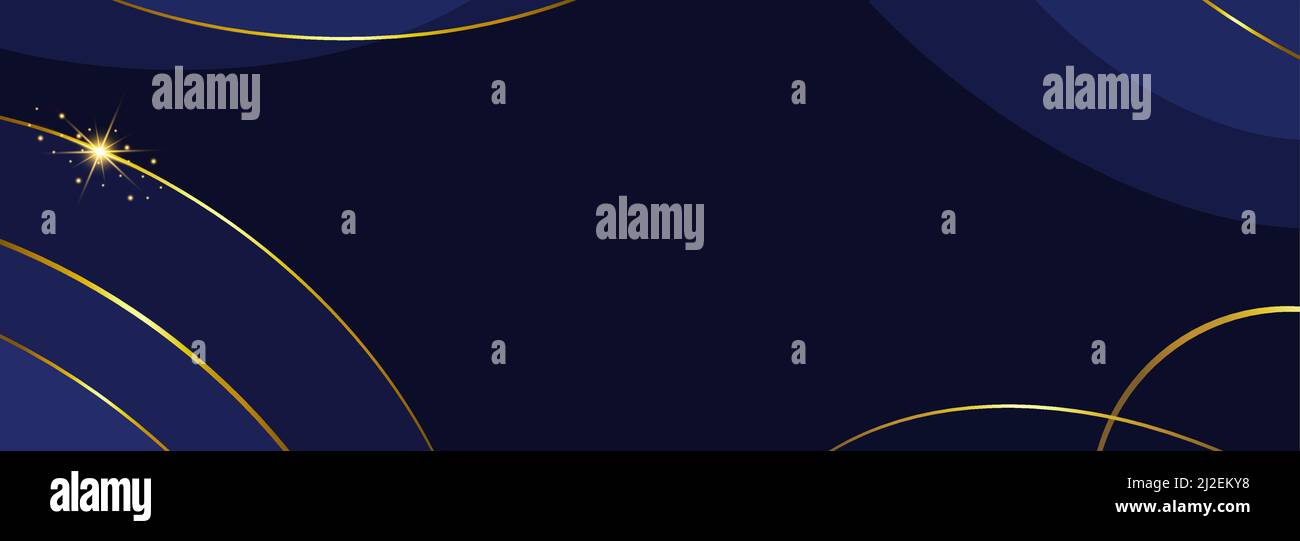 Vector abstract background. Dark background with golden thin lines ...