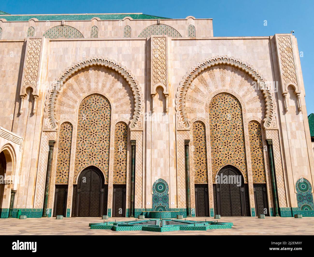 Casablanca's Hassan II Mosque on a sunny afternoon Stock Photo