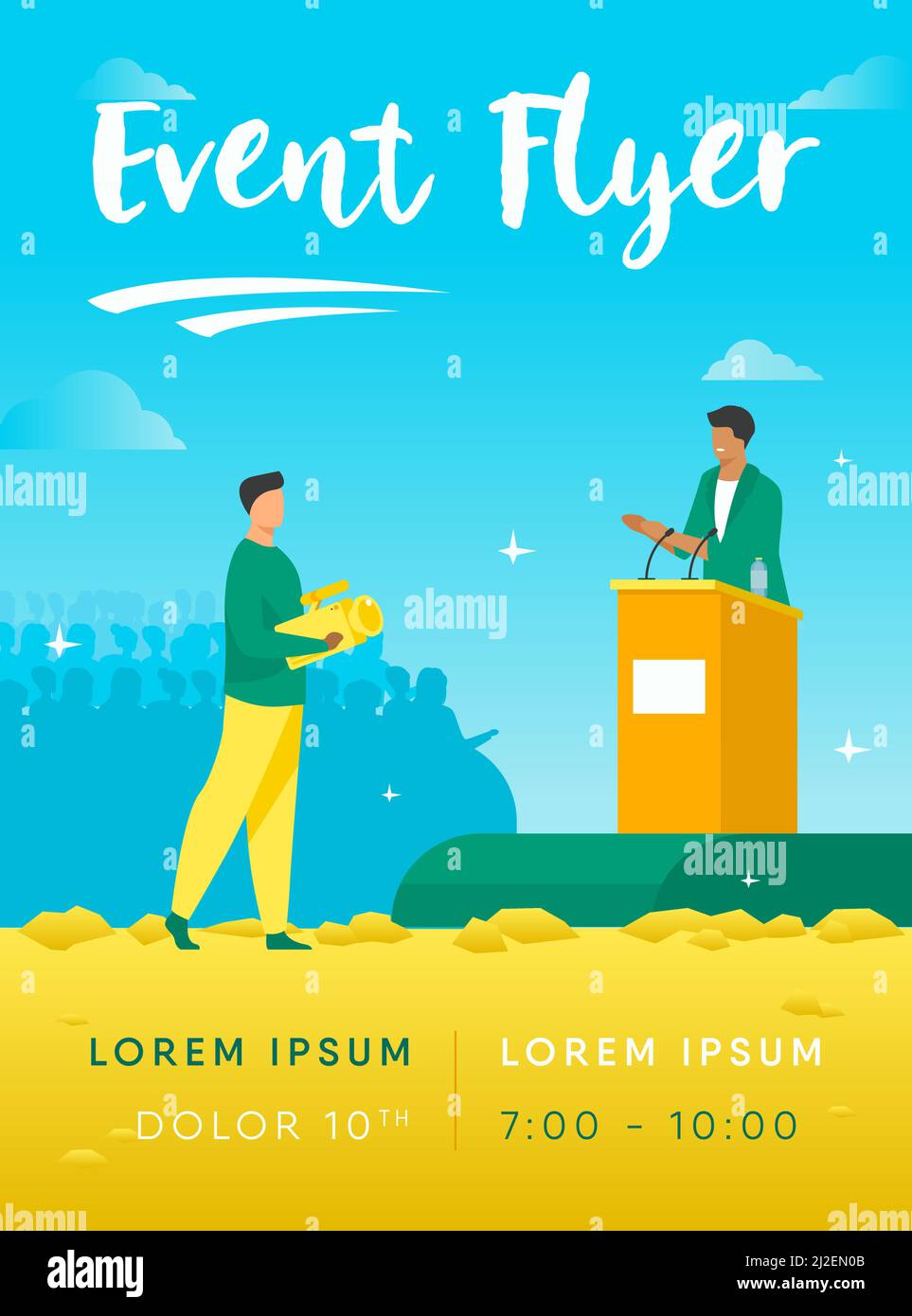 Politician speaking Stock Vector Images - Alamy