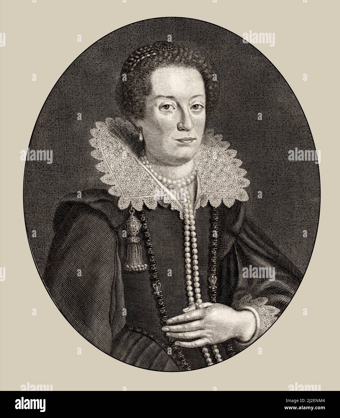 Catherine de' Medici, 1519 – 1589, an Italian noblewoman, Queen consort of France Stock Photo
