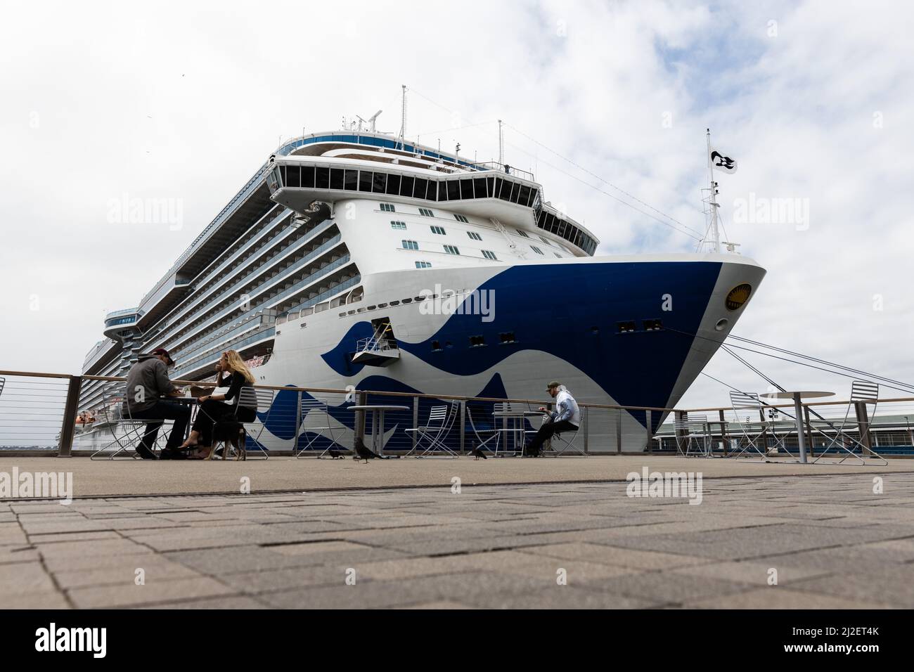 San Diego, USA. 31st Mar, 2022. The Majestic Princess cruise ship