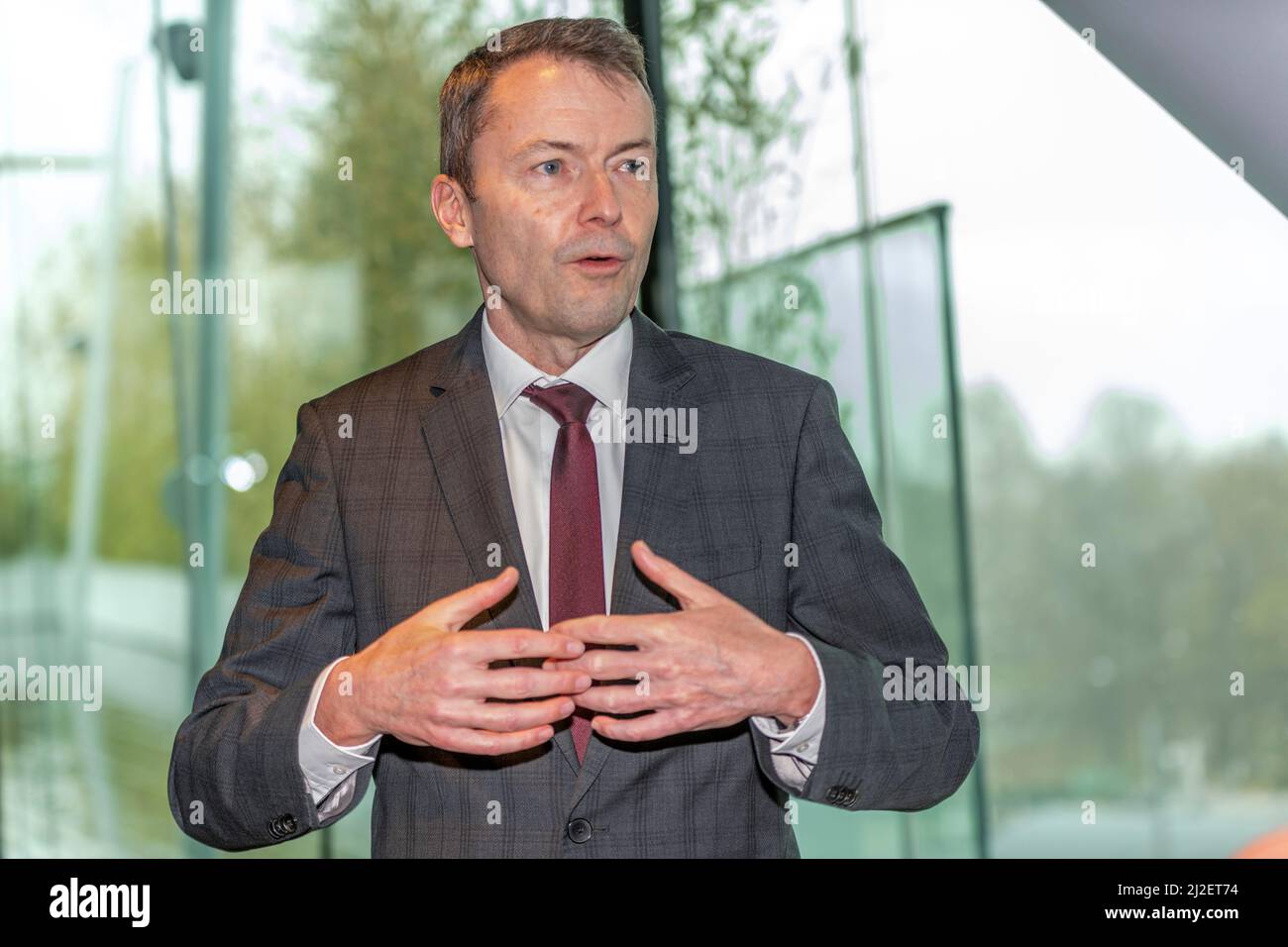Geneva, Switzerland. 04th Jan, 2021. Jürg Lauber (Head of the Permanent Mission of Switzerland to the United Nations Office and other international organizations in Geneva) explained his work and relations with journalists (Photo by Eric Dubost/Pacific Press) Credit: Pacific Press Media Production Corp./Alamy Live News Stock Photo