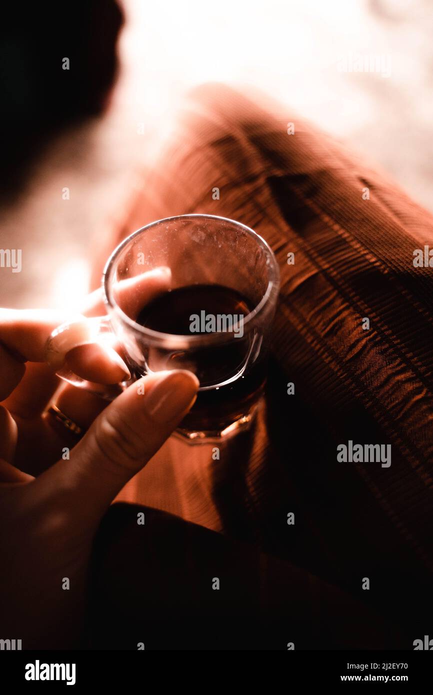 Typical bedouin tea in Jordan Stock Photo Alamy