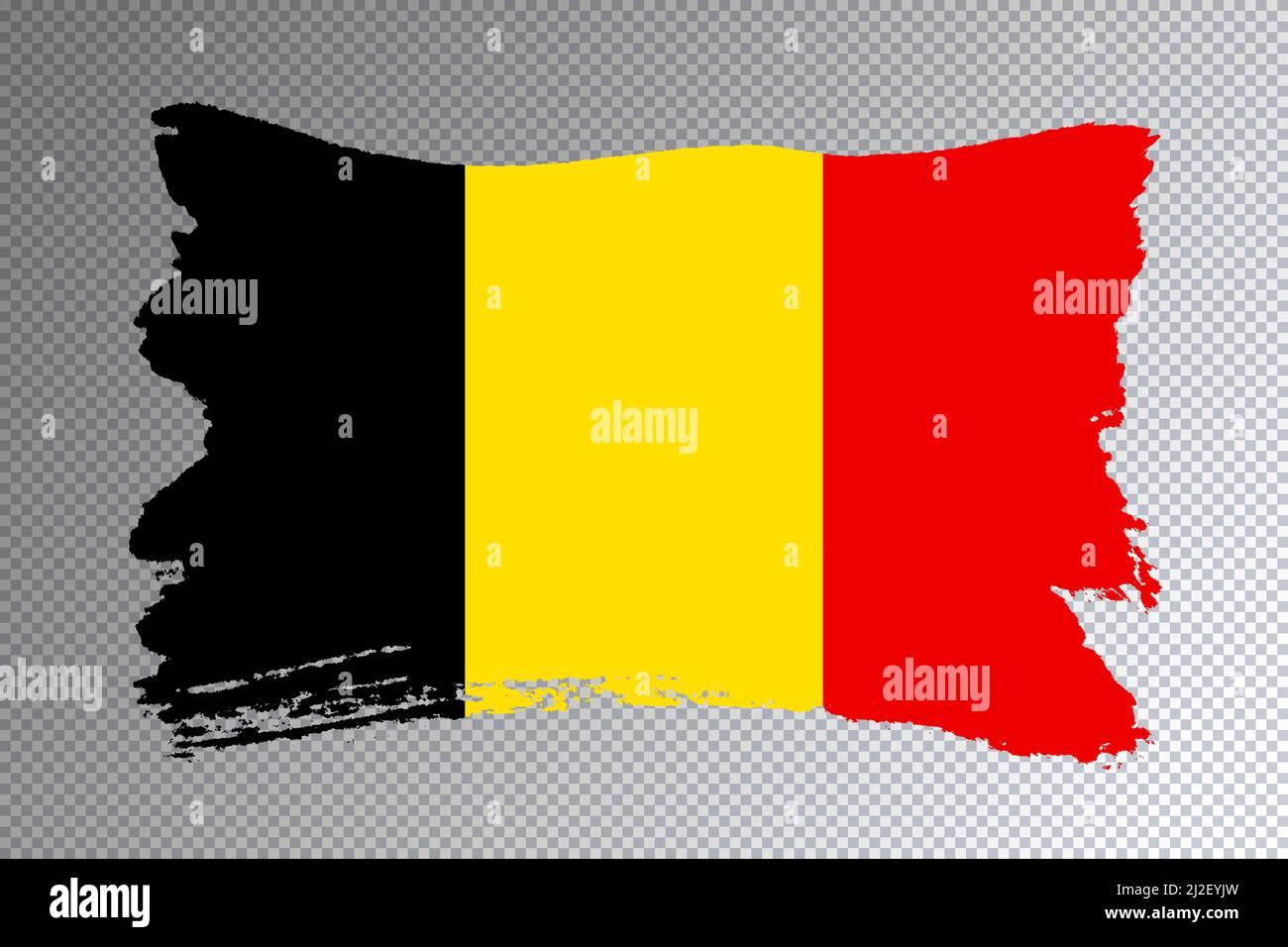 Belgium flag brush stroke, national flag on transparent background ...