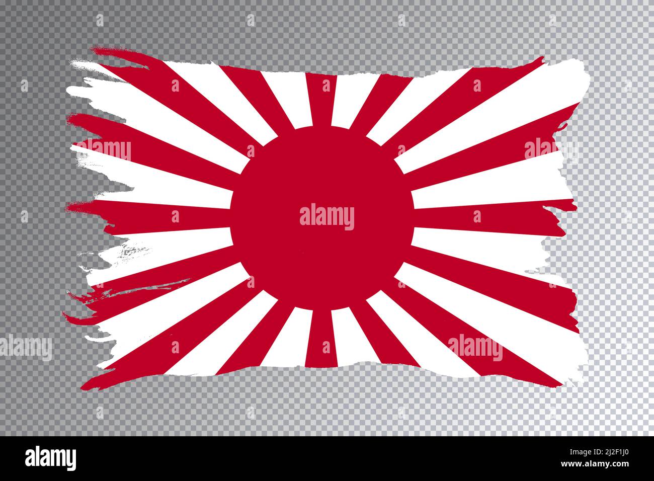 Rising Sun flag brush stroke, national flag on transparent background ...