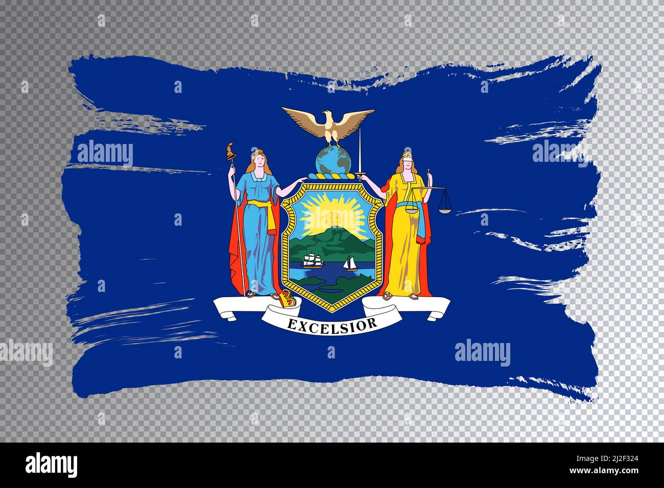 New York State Flag New York Flag Transparent Background Stock Photo New York State Flag New York Flag Transparent Background 2J2F324