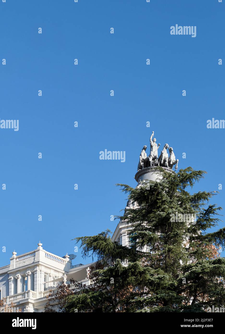 Close-up of the Palacio de Ramon Pla Monje or Edificio de Seguros La ...