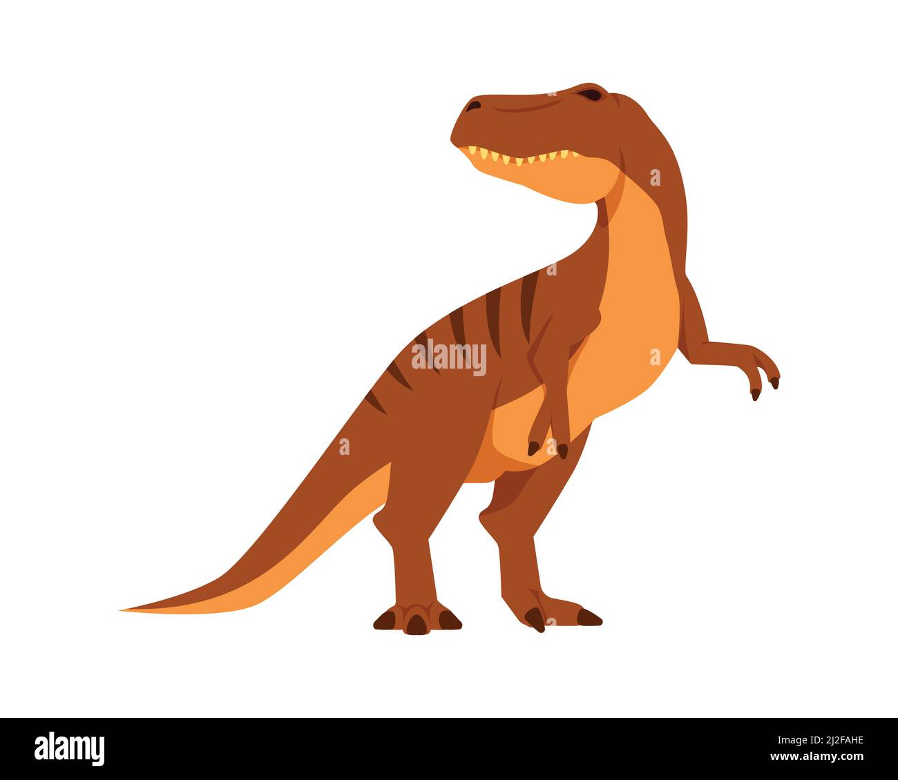 Detailed Tyrannosaurus or T-Rex Illustration Vector Stock Vector
