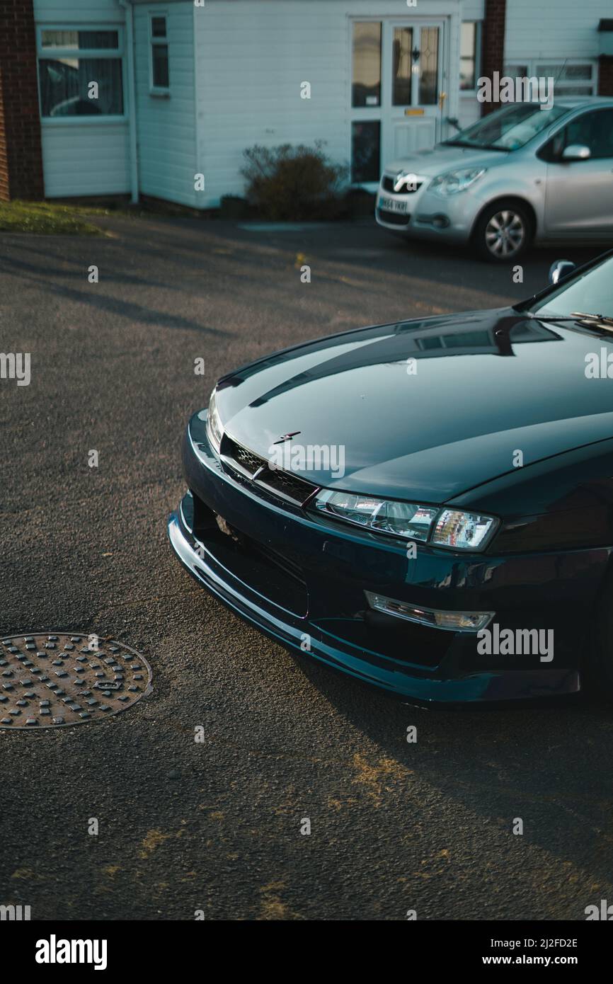 The vertical shot of Nissan s15 parked on a street side Stock Photo - Alamy