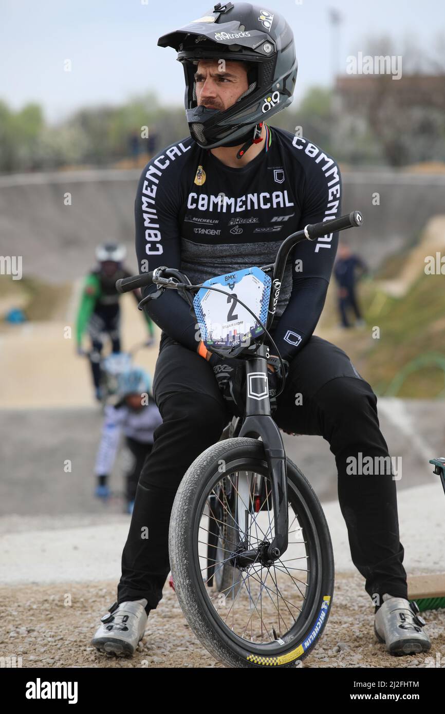 April 1, 2022, Beijing, Hebei, China: SYLVAIN ANDRE of France competes ...