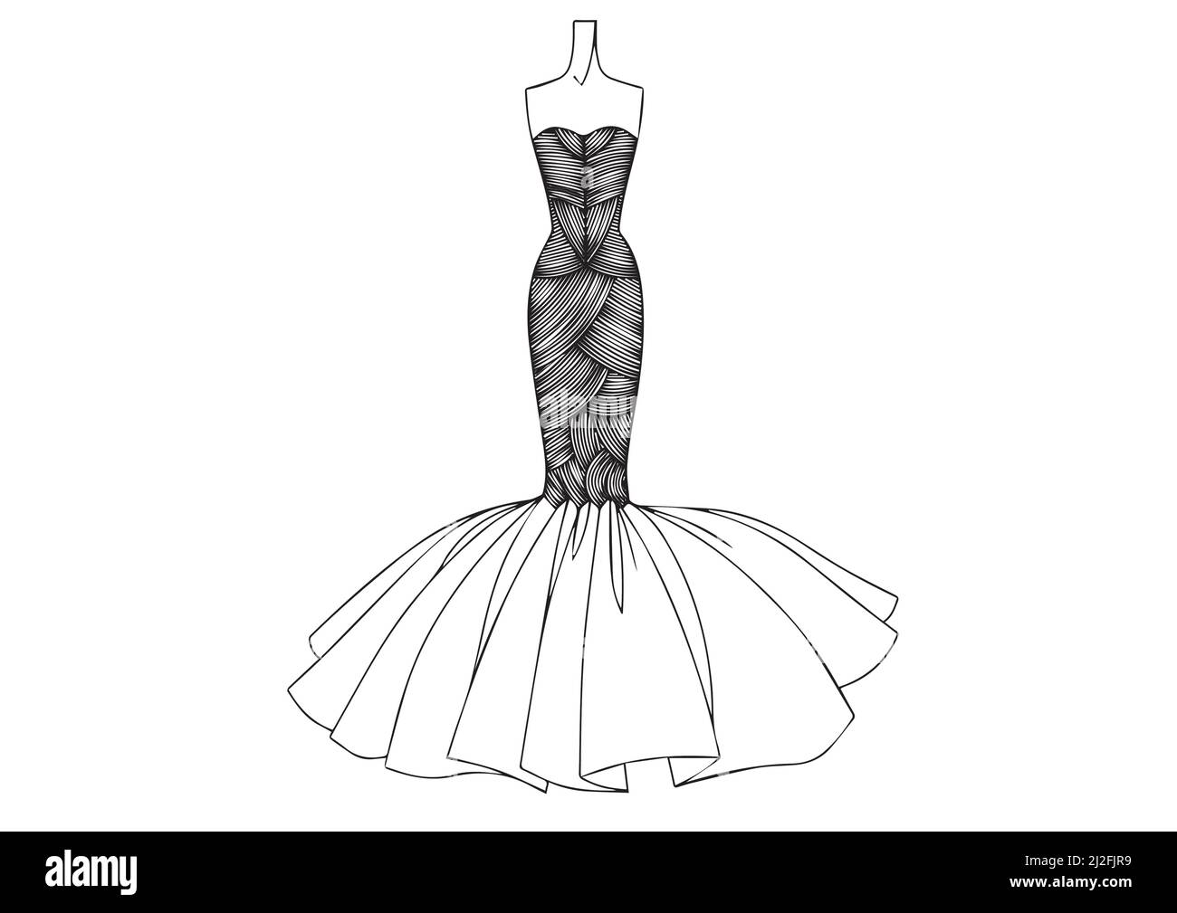 Fashion designing drawings gowns easy hotsell