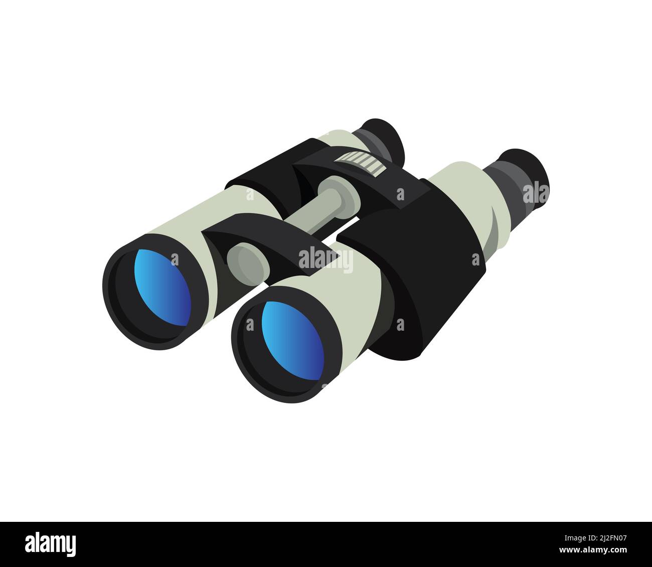 Detailed and Realistic Binoculars Illustration Vector Stock Vector
