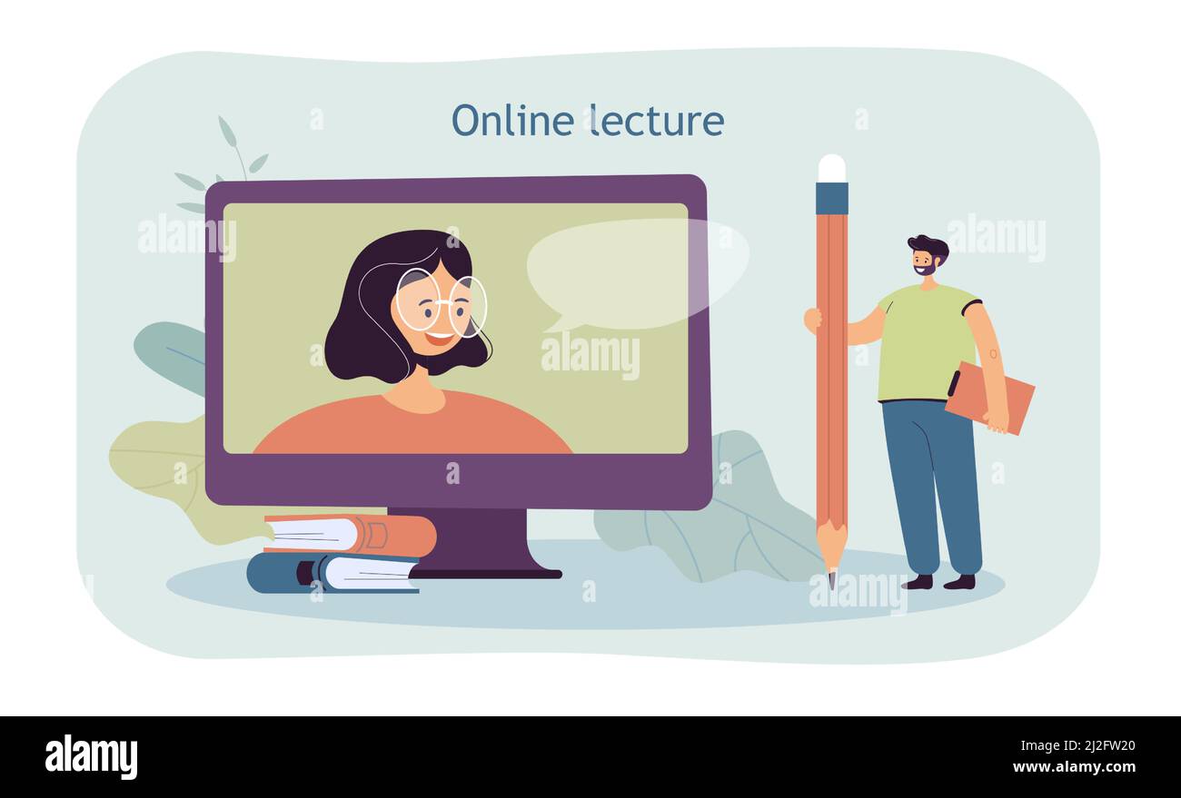 Online lecture Stock Vector Images Alamy