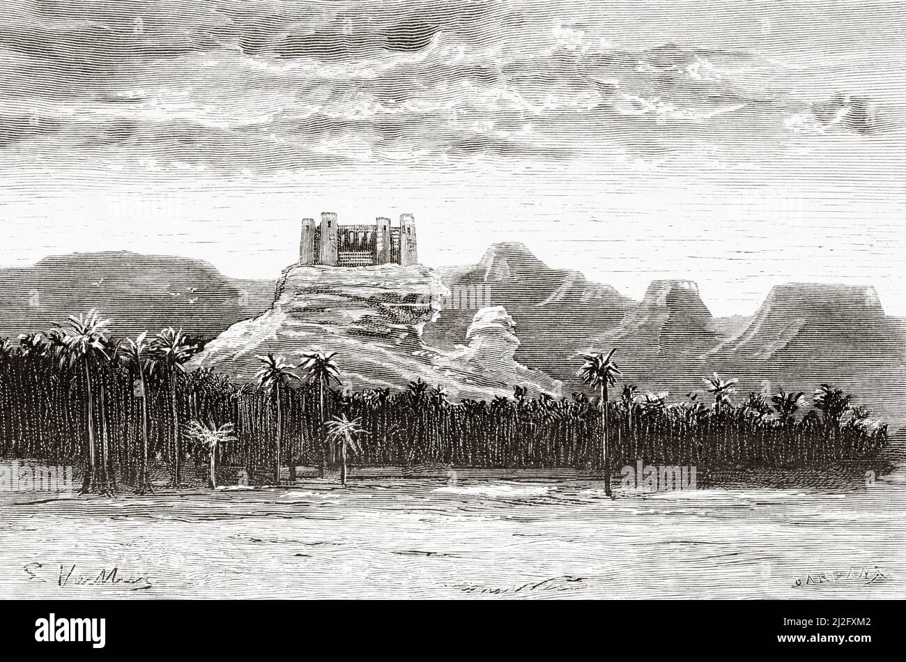 Old citadel Qasr Za´abel fortress, castle in the north of Sakaka city