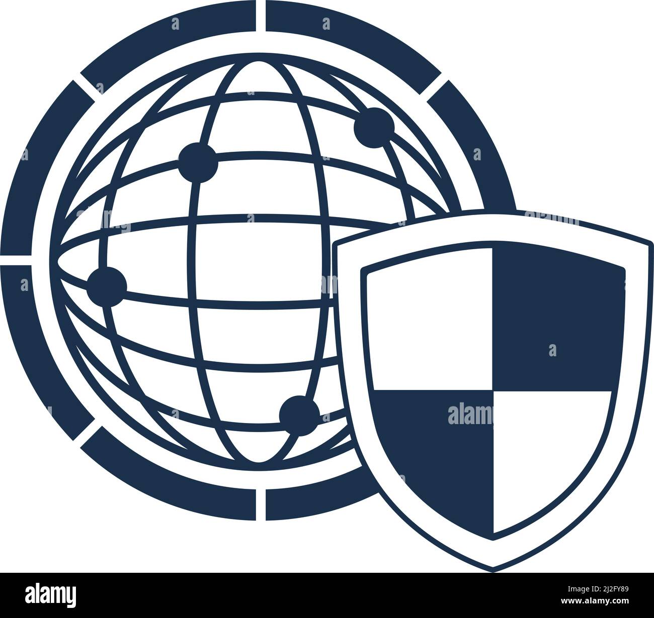 browser with shield Stock Vector Image & Art - Alamy