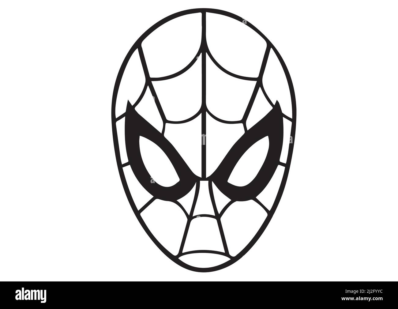 illustration of a mask spider man in vector art work drawing art sketch  Spiderman face mask Stock Vector Image & Art - Alamy