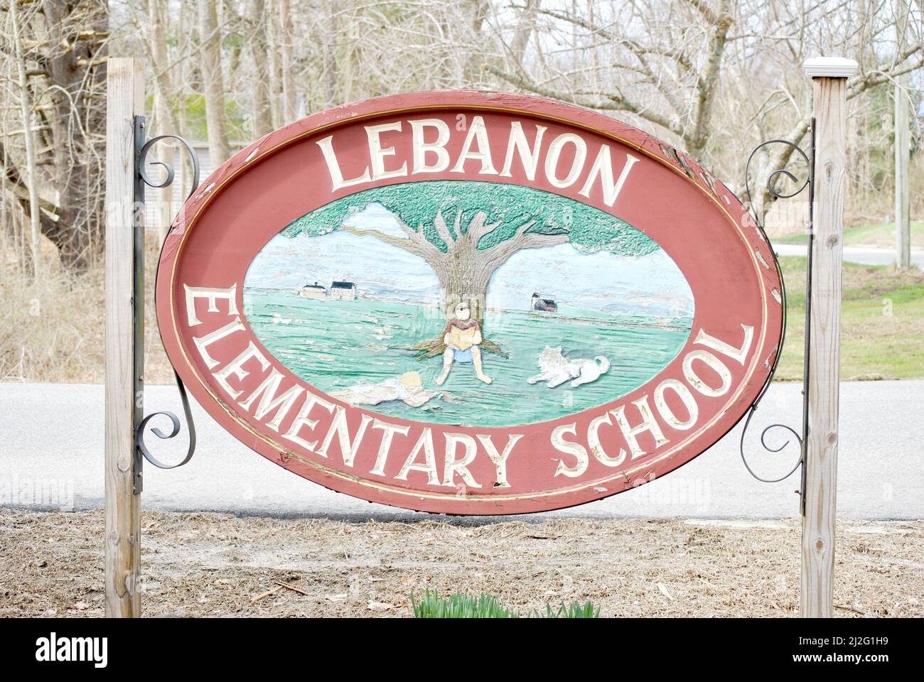 Lebanon Elementary School - March 27, 2022-Lebanon, CT, United States Stock Photo