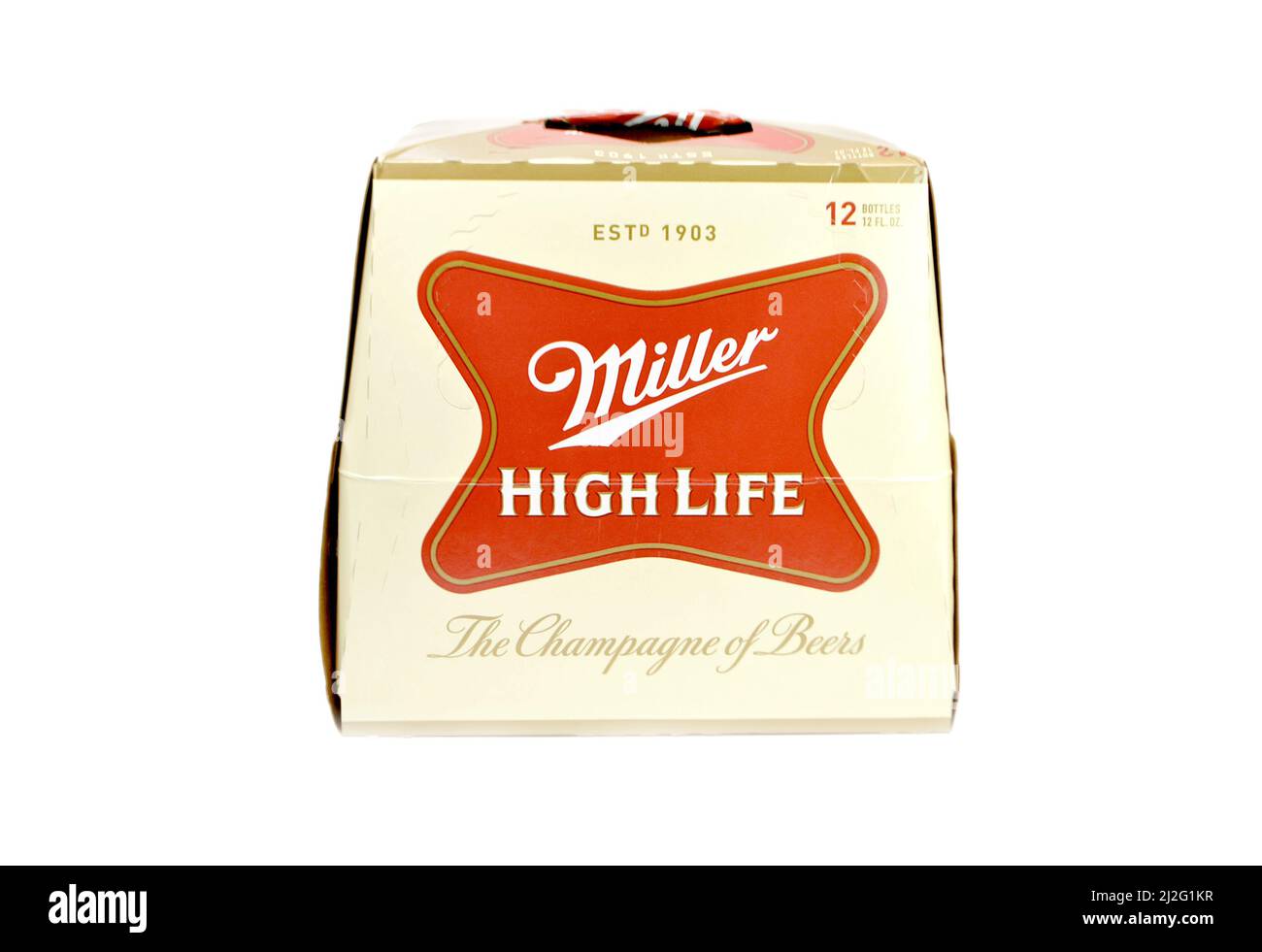 Miller High Life 12 Pack of Bottles This Alcoholic beer is made by the Miller Brewing Company