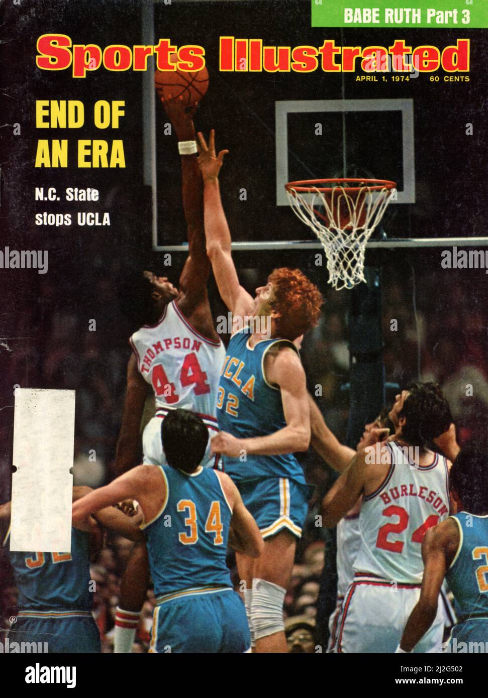 Vintage 1 April 1974 'Sports Illustrated' Magazine Cover, USA Stock Photo