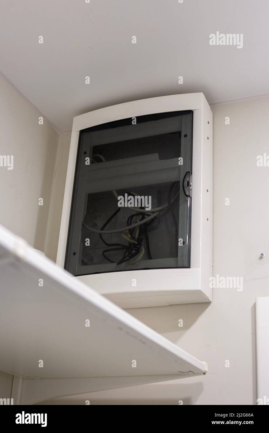 Electricity supply control unit in the apartment Stock Photo Alamy
