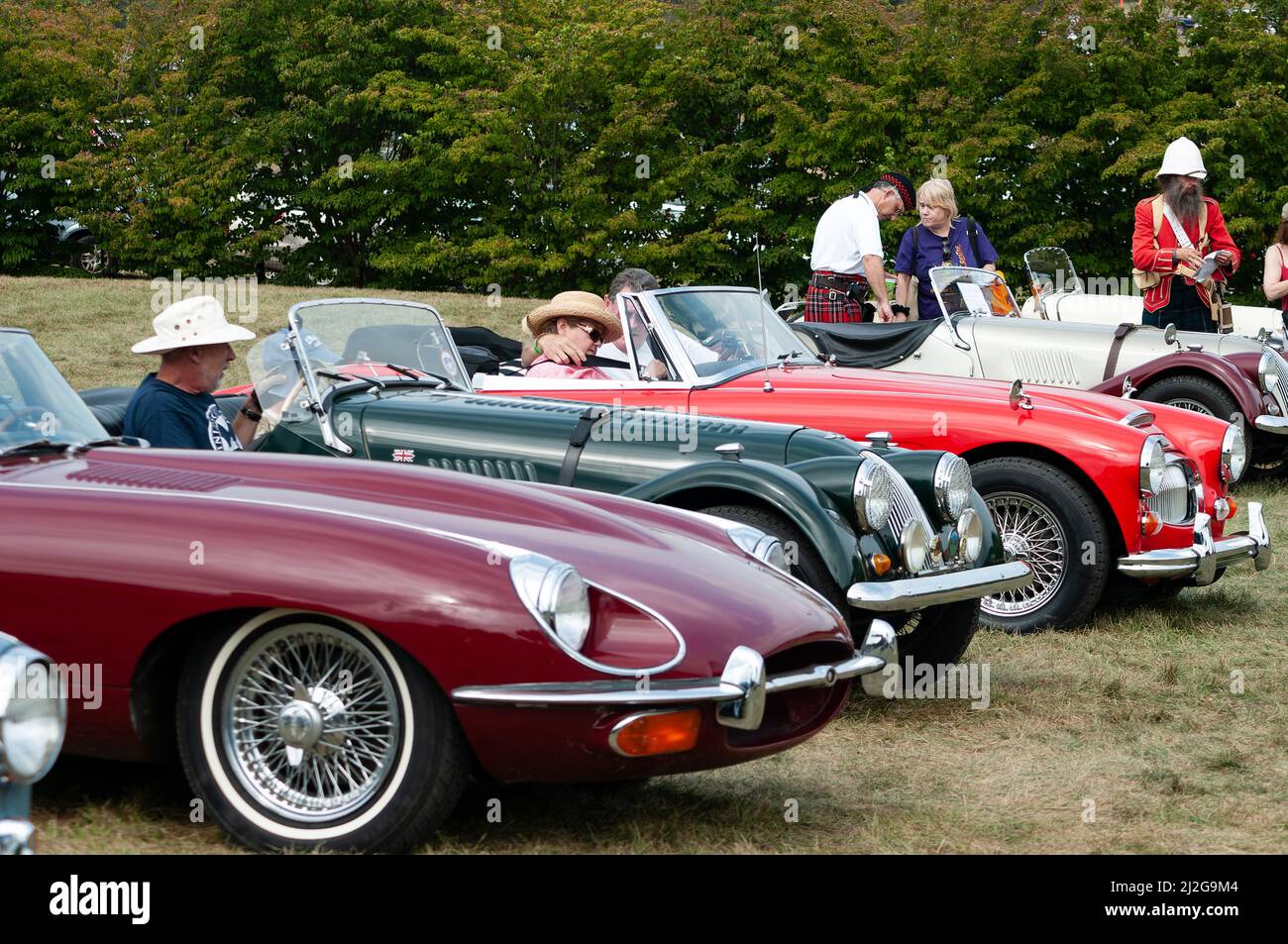 Classic British cars on display at the Virginia Scottish Games, The