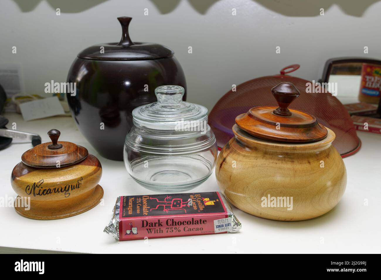 Lathed wooden lidded containers hi-res stock photography and images - Alamy
