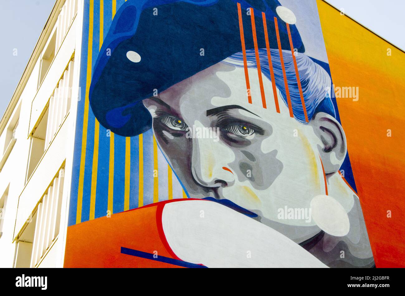 France. Pyrenees Atlantiques (64) Basque country. Bayonne. Street art