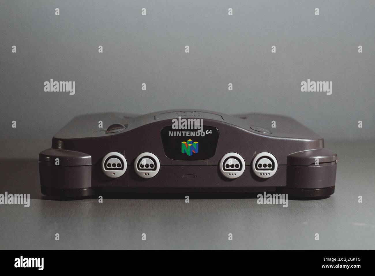 Nintendo 64 Game System Control Deck Stock Photo Alamy