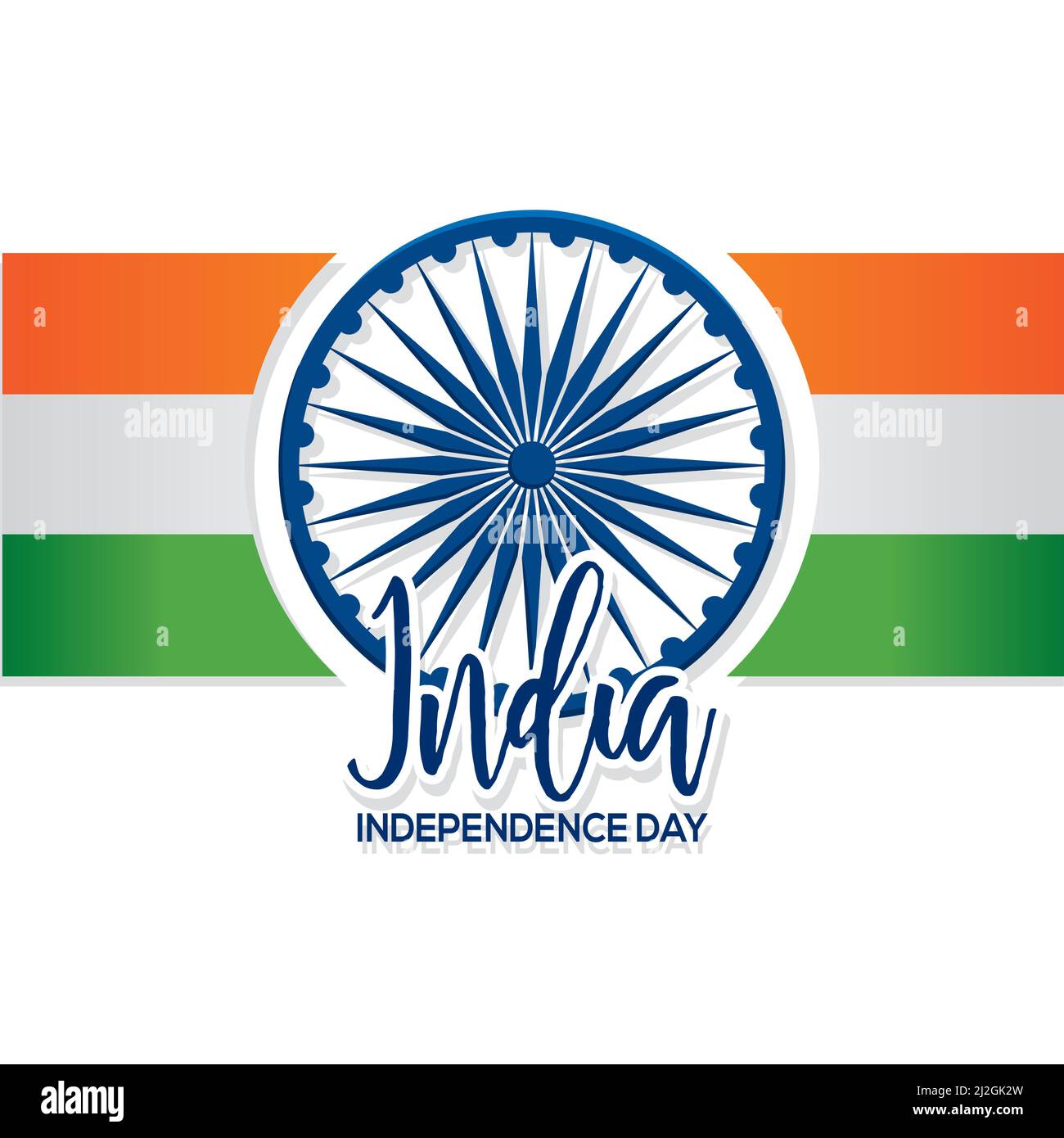 Isolated flag wheel India independence day vector illustration Stock ...