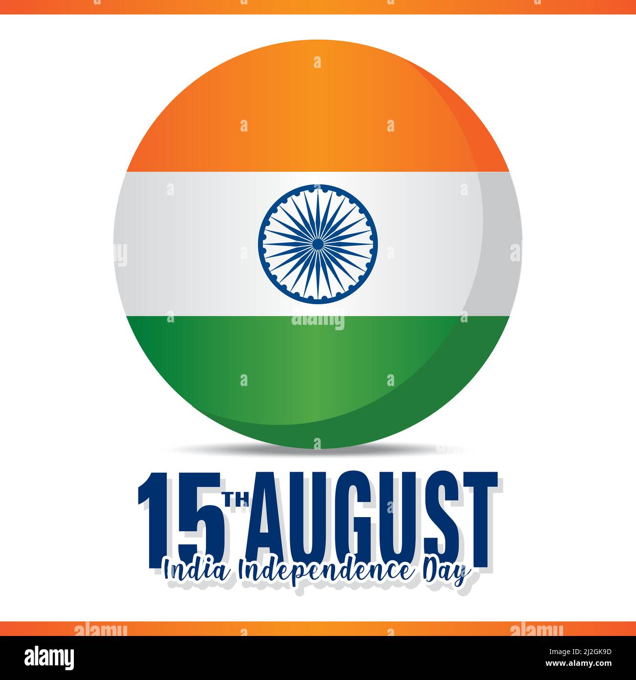 Isolated flag India independence day vector illustration Stock Vector ...