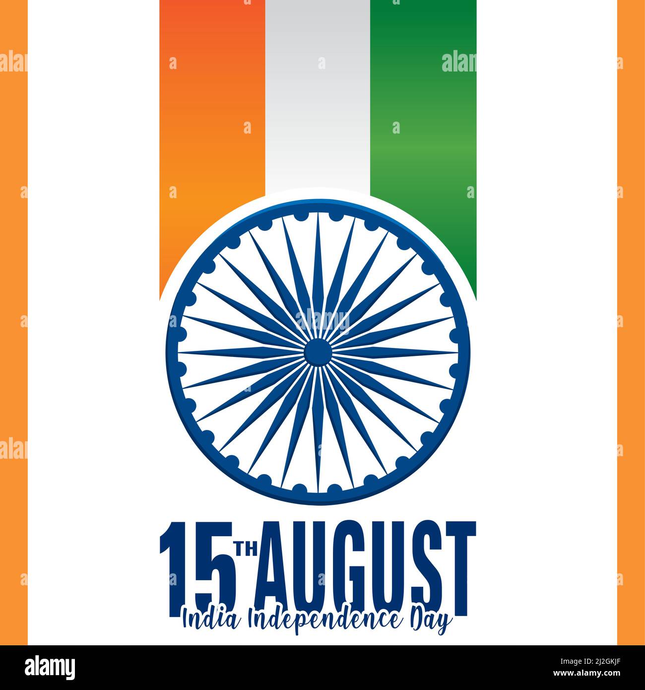 Isolated flag India independence day vector illustration Stock Vector ...