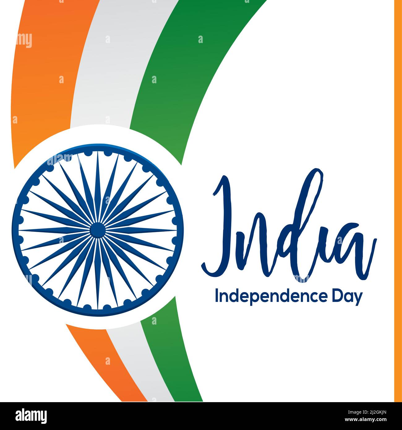 Isolated flag India independence day vector illustration Stock Vector ...