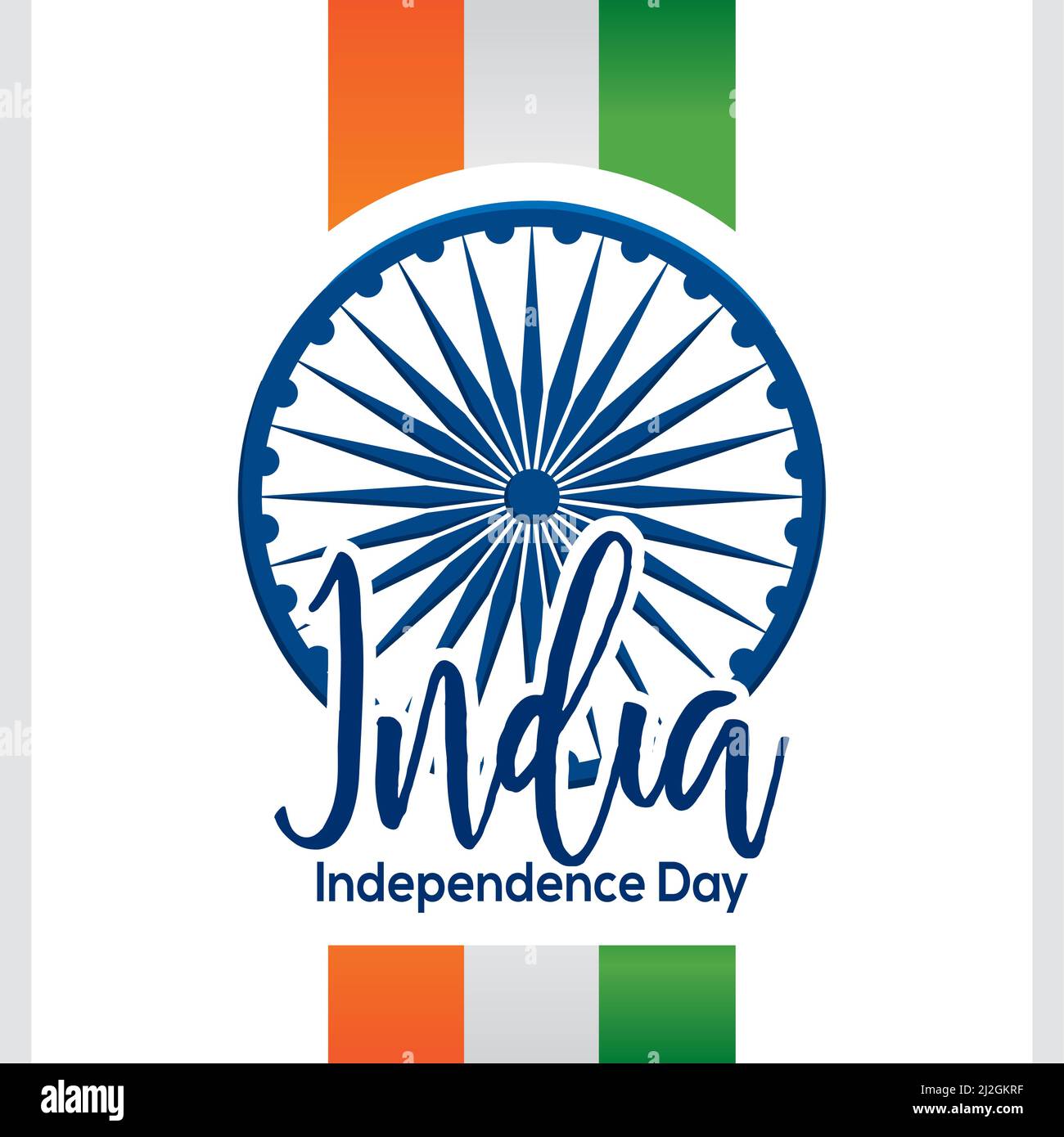Isolated flag India independence day vector illustration Stock Vector ...