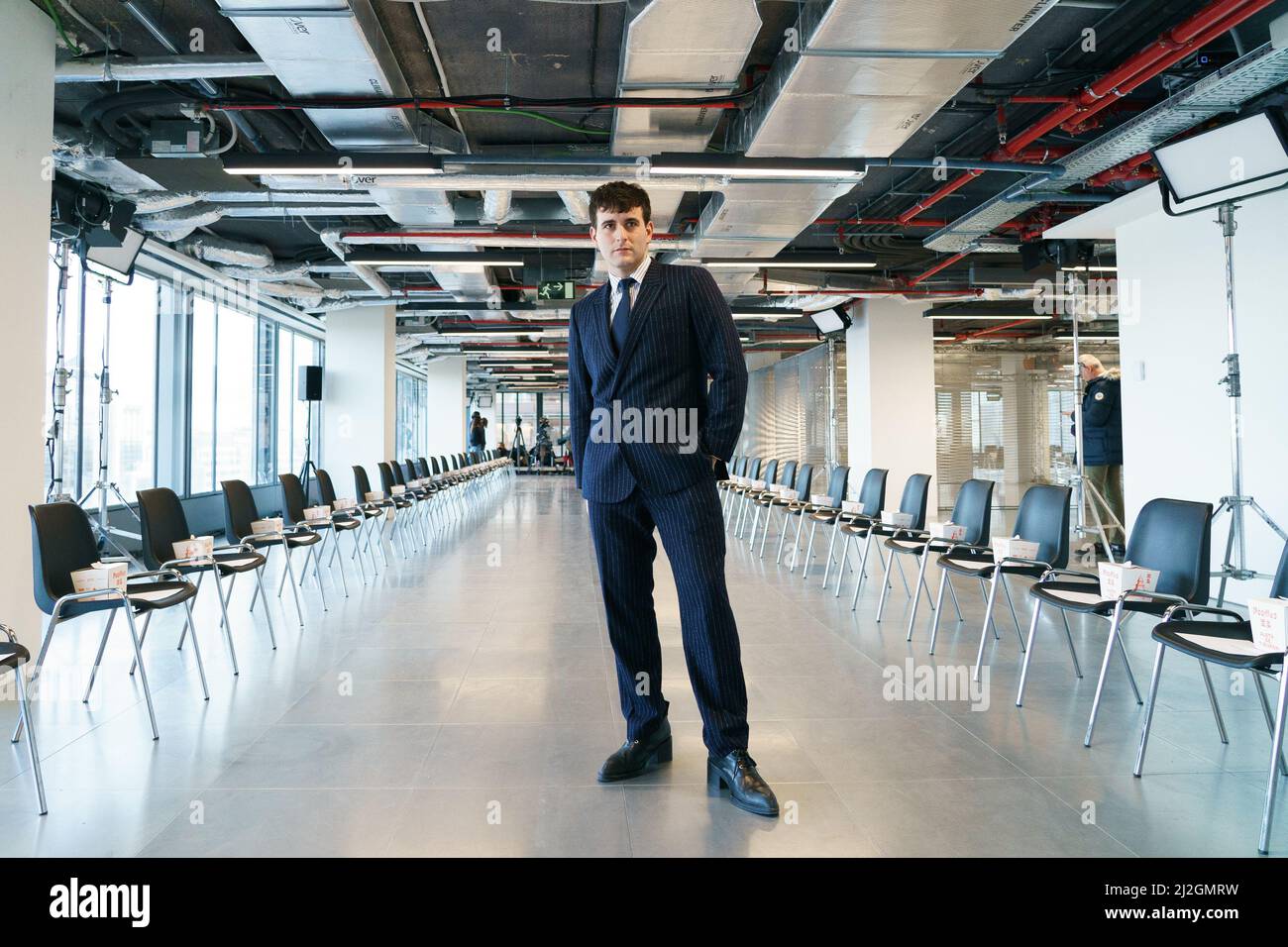 Designer Alejandro Gomez Palomo known as Palomo Spain, poses during the ...