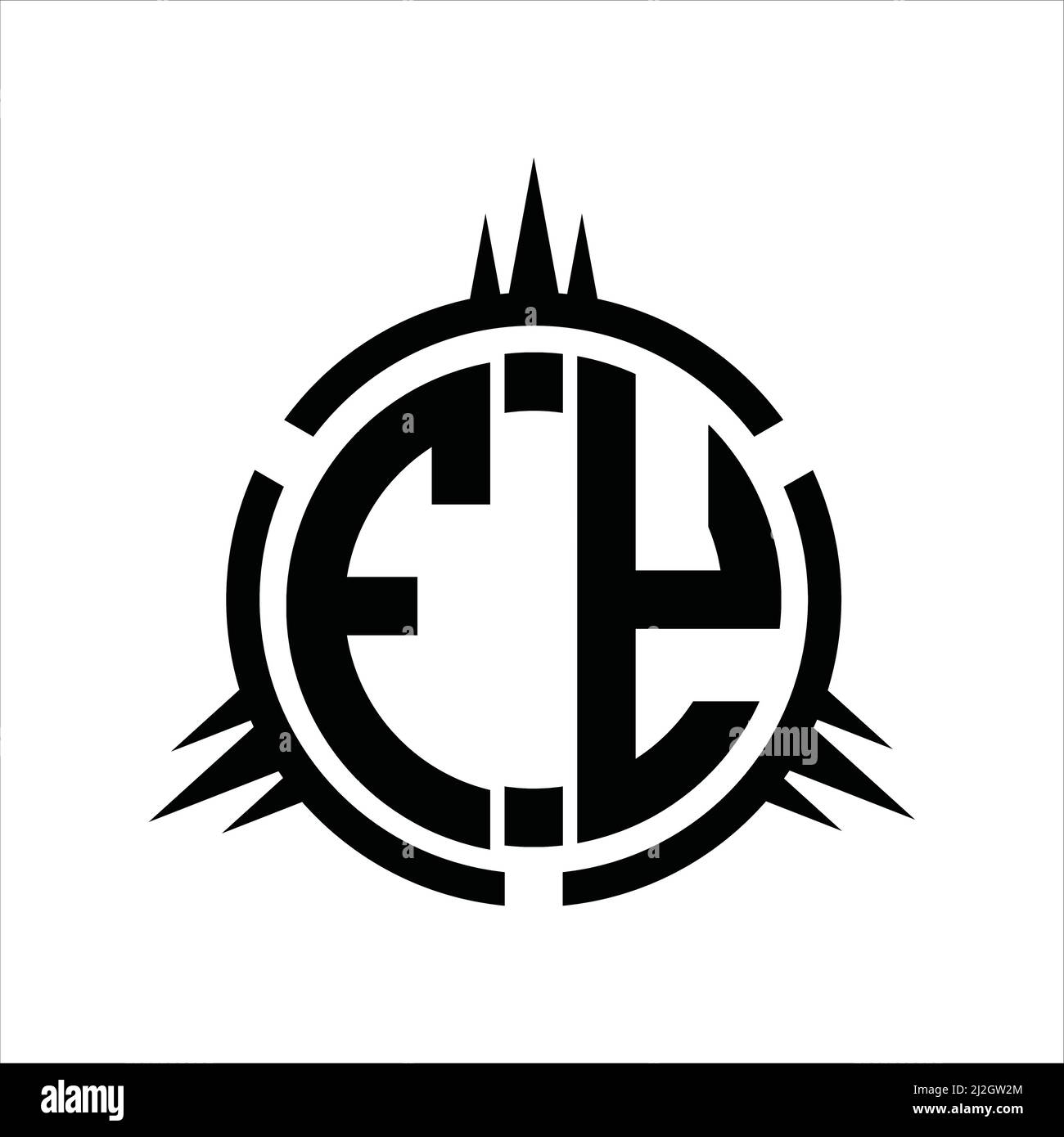 FY Logo monogram isolated on circle element design template Stock ...