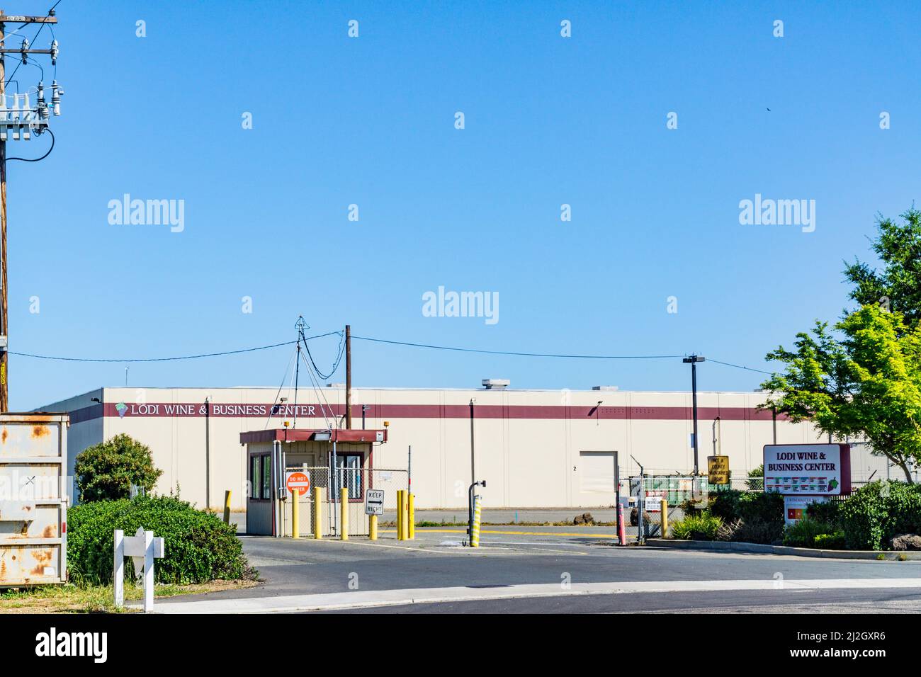 The Lodi Wine And Business center in California Stock Photo Alamy