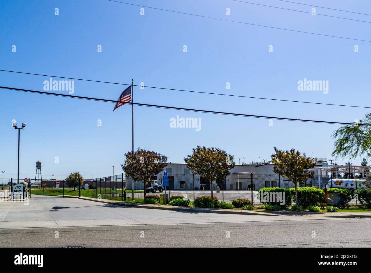 The Archer Daniels Midland facility in Lodi California Stock Photo