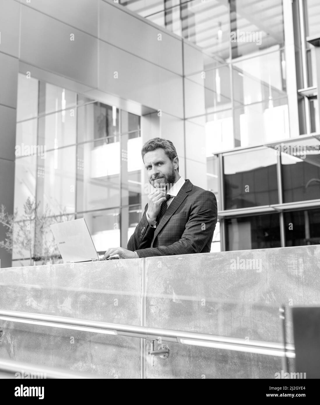 Cyber security business manager Black and White Stock Photos & Images ...