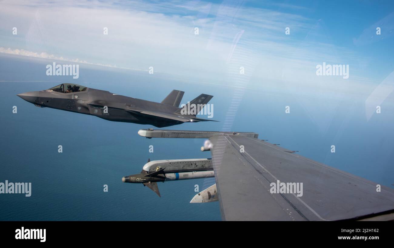 An F-35A Lightning II assigned to the 4th Fighter Squadron, Hill Air ...