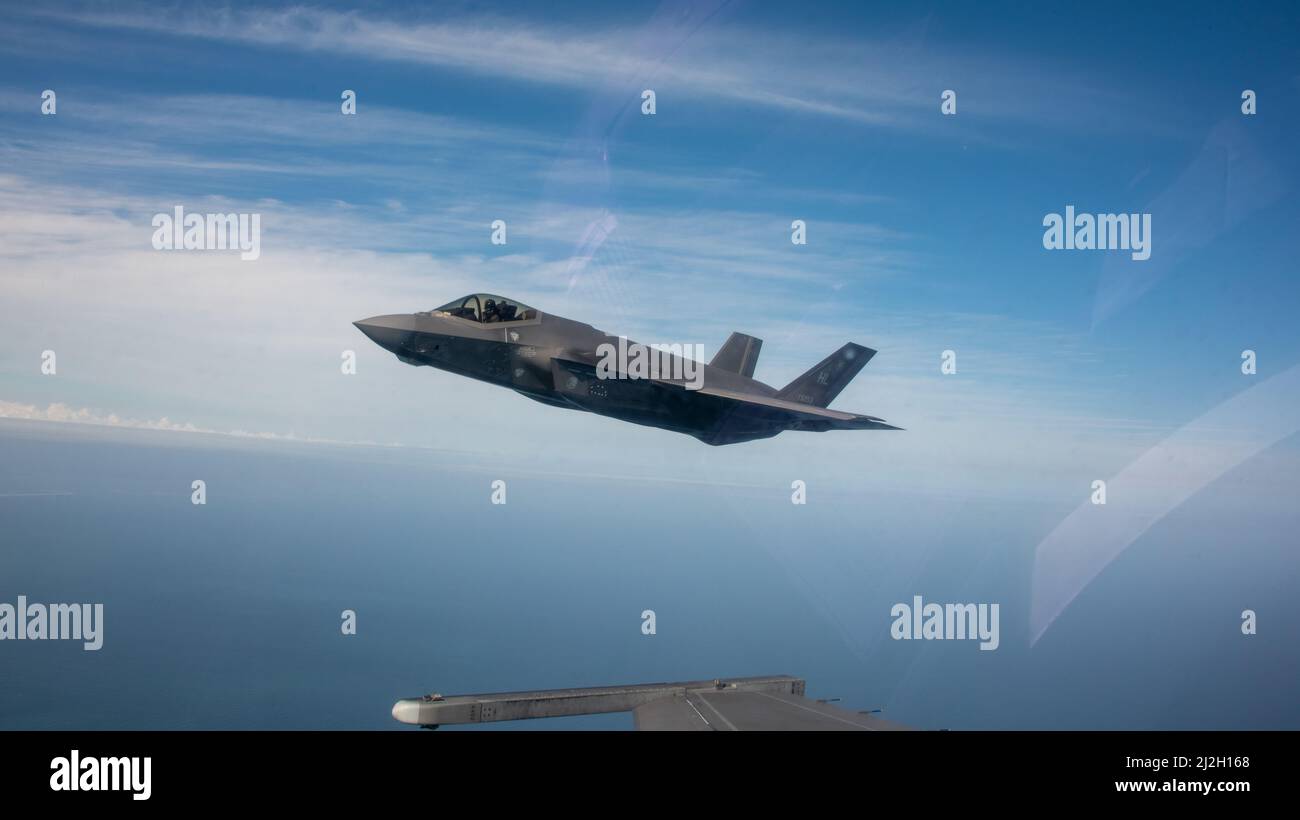 An F-35A Lightning II assigned to the 4th Fighter Squadron, Hill Air ...