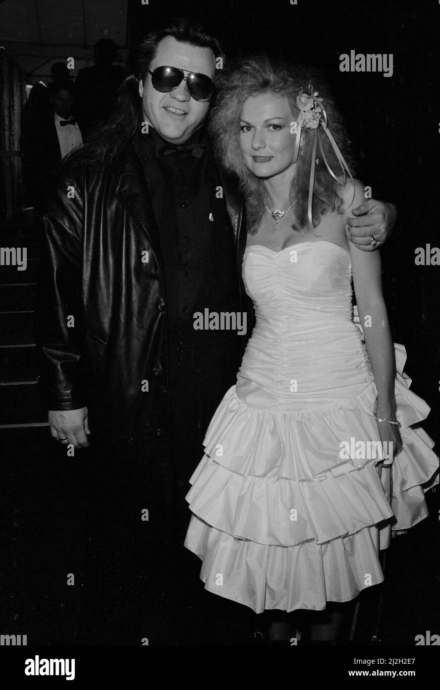 Meatloaf and Wife, Deborah Gillespie at the American Music Awards, 1987