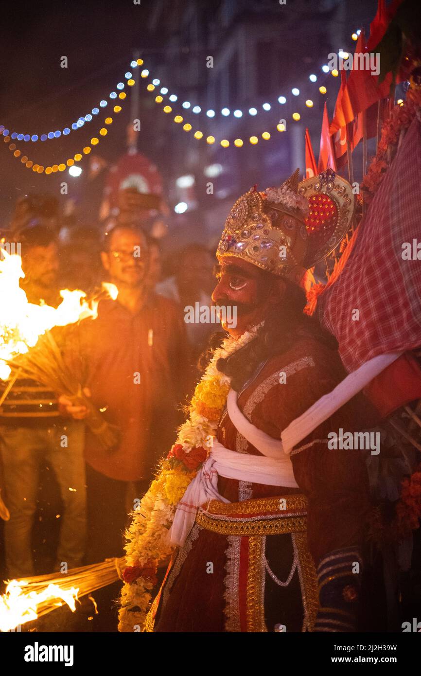 The annual Virabhadra folk dance performed two days before Gudi ...