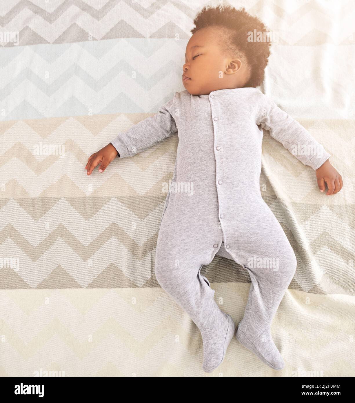 Growing babies need plenty of sleep. High angle shot of a little baby