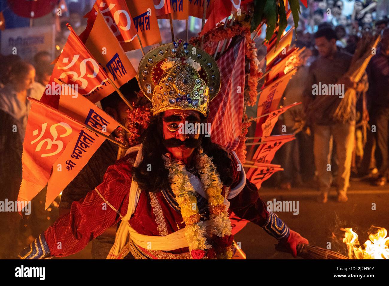 The annual Virabhadra folk dance performed two days before Gudi ...