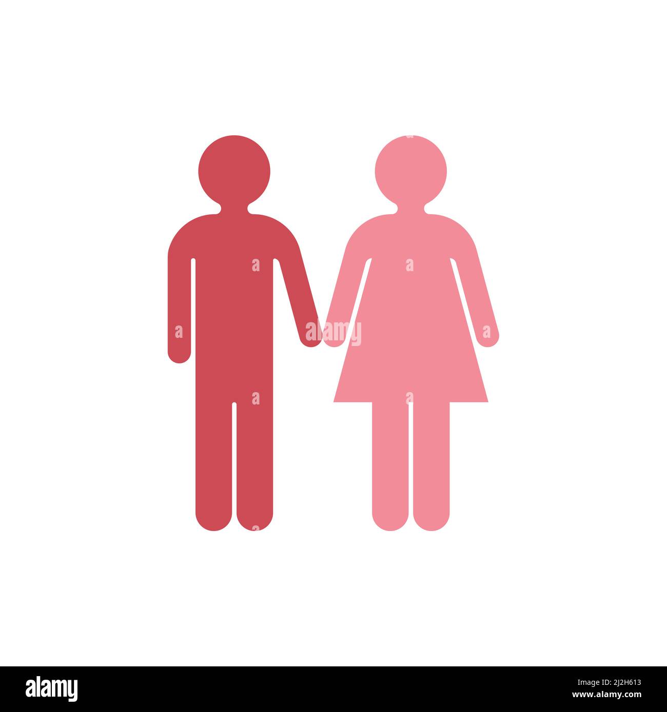 Dating Couple Holding Their Hands Vector Icon Stock Vector Image Art