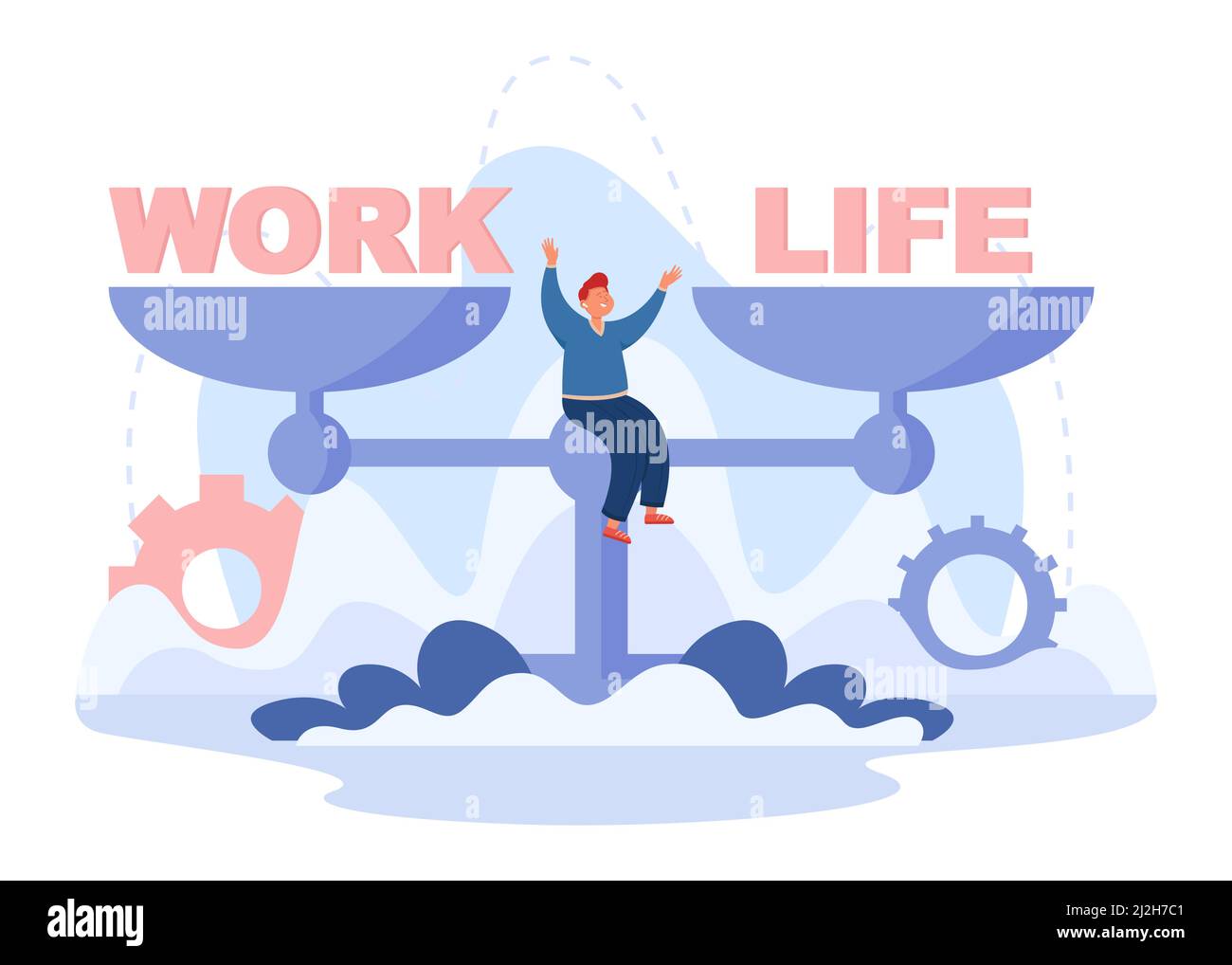 Finding balance Stock Vector Images - Alamy