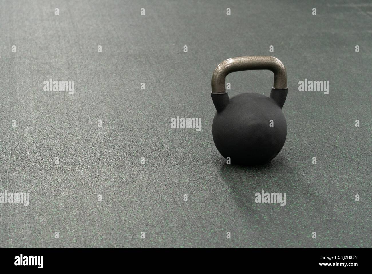 Yellow kettlebell weight healthy white, from gym equipment for strength