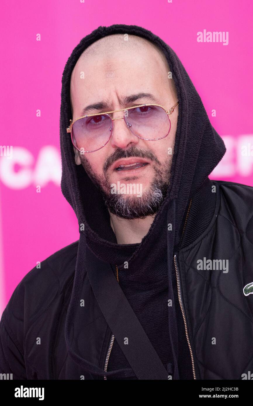 Mej poses on the pink carpet during the opening ceremony of the 5th Canneseries Festival, on April 01, 2022 in Cannes, France. Photo by David Niviere/ABACAPRESS.COM Stock Photo