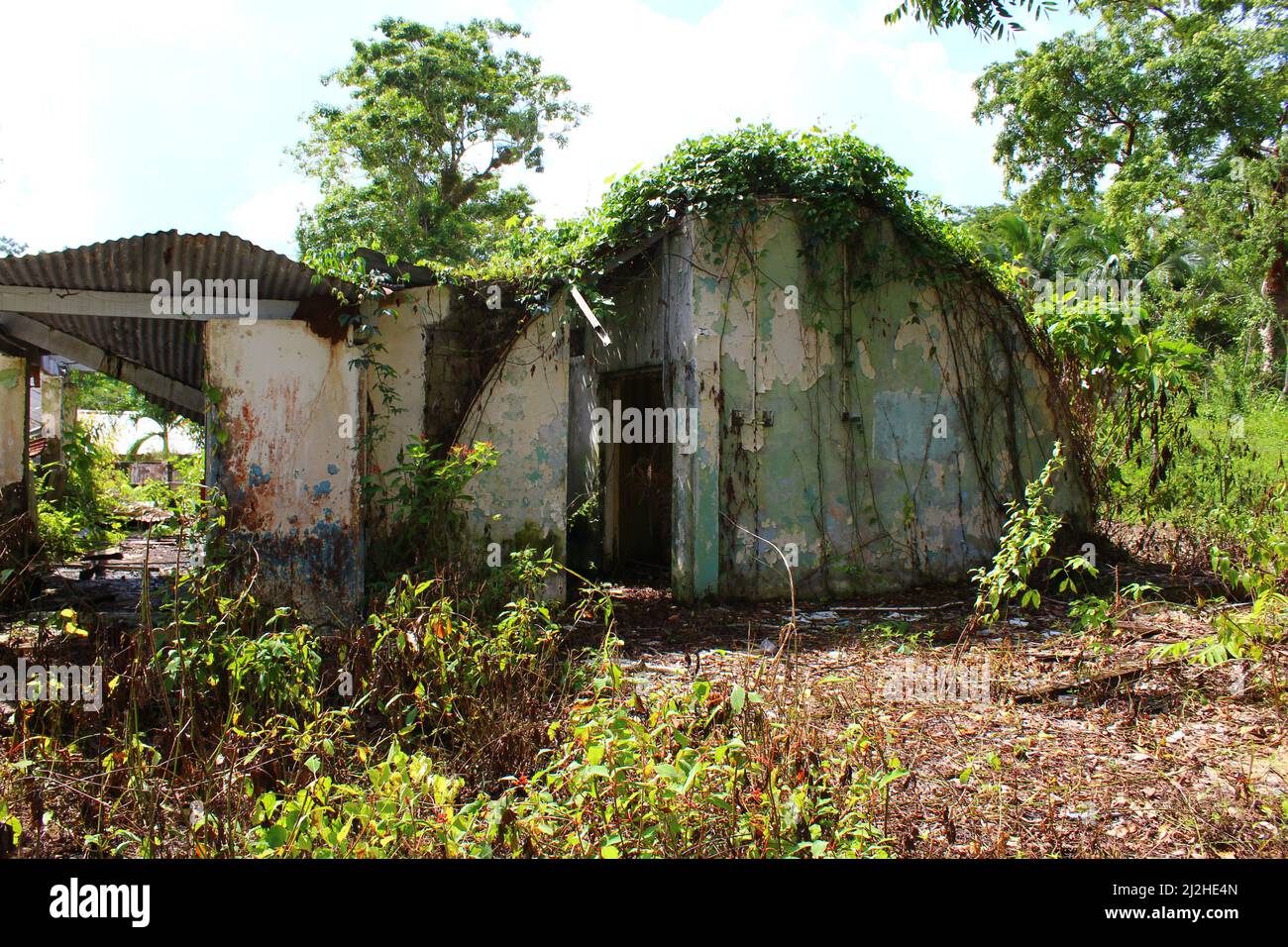 SAN ANTONIO, BELIZE - OCTOBER 26, 2015 British Army patrol base at ...